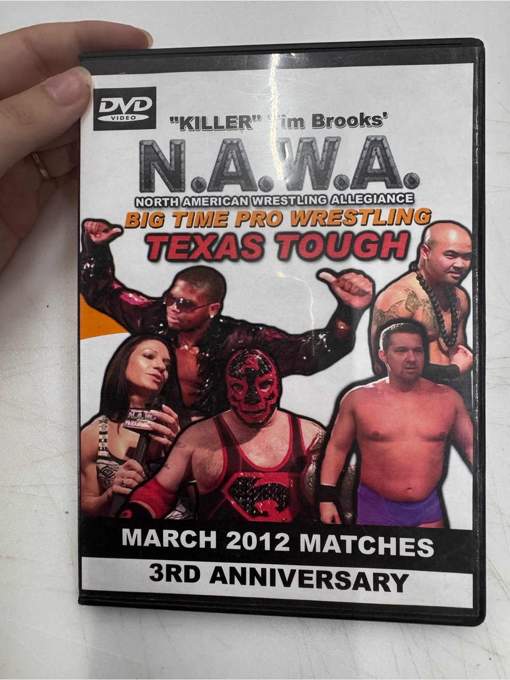 NAWA Texas Tough Big Time Pro Wrestling DVD March 2012 Matches Tested